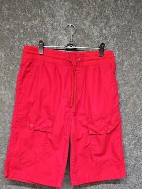 Rocawear Ripstop Cargo Shorts, Red, Size Large